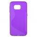 Силиконовая накладка Deexe S Line для Samsung Galaxy S6 (G920) - Violet (S6-2422V). Фото 3 из 5