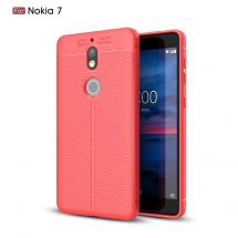 Захисний чохол Deexe Leather Cover для Nokia 7 - Red: фото 1 з 8