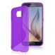 Силиконовая накладка Deexe S Line для Samsung Galaxy S6 (G920) - Violet (S6-2422V). Фото 2 из 5