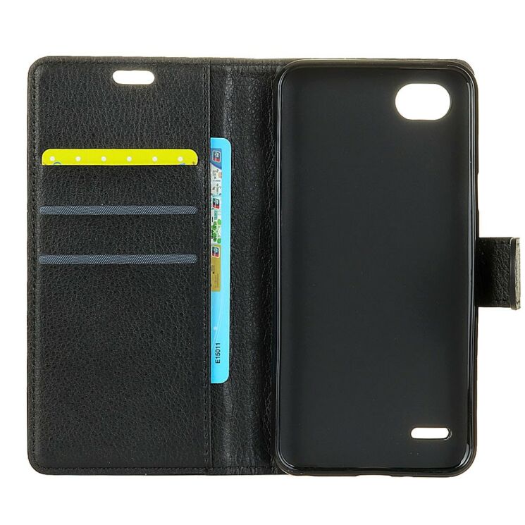 Чехол-книжка Deexe Wallet Style для LG Q6 - Black: фото 3 из 5