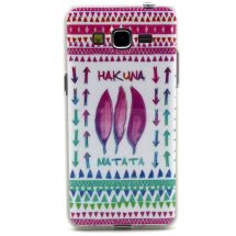 Силиконовая накладка Deexe Life Style для Samsung Galaxy Grand Prime (G530/531) - Hakuna Matata: фото 1 з 5