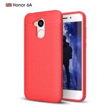 Защитный чехол Deexe Leather Cover для Huawei Honor 6A - Red: фото 1 из 9