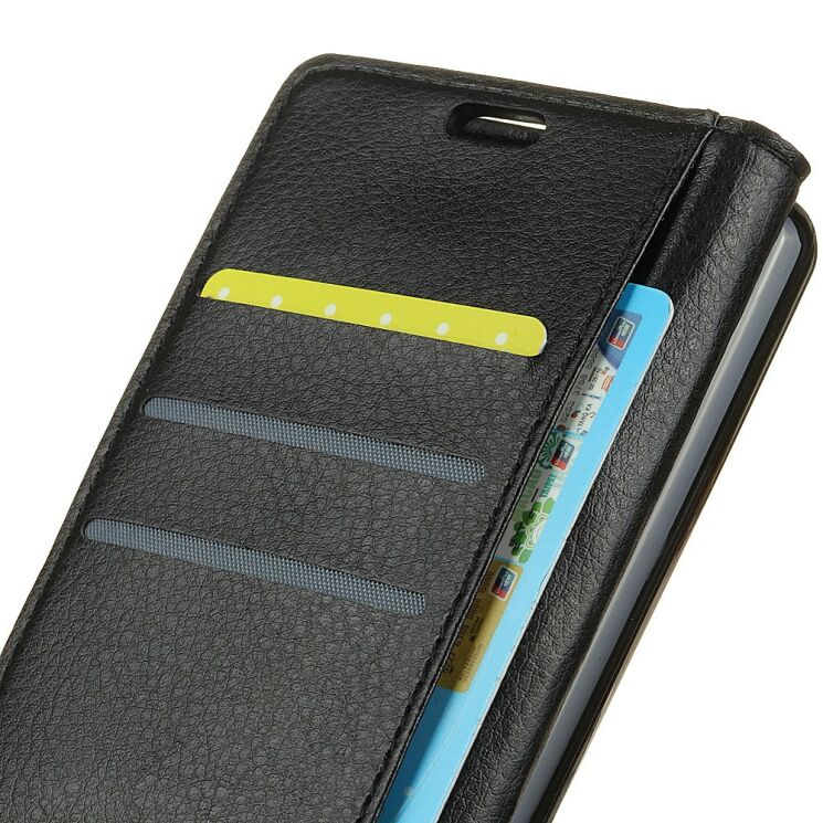 Чехол-книжка Deexe Wallet Style для LG Q6 - Black: фото 5 из 5