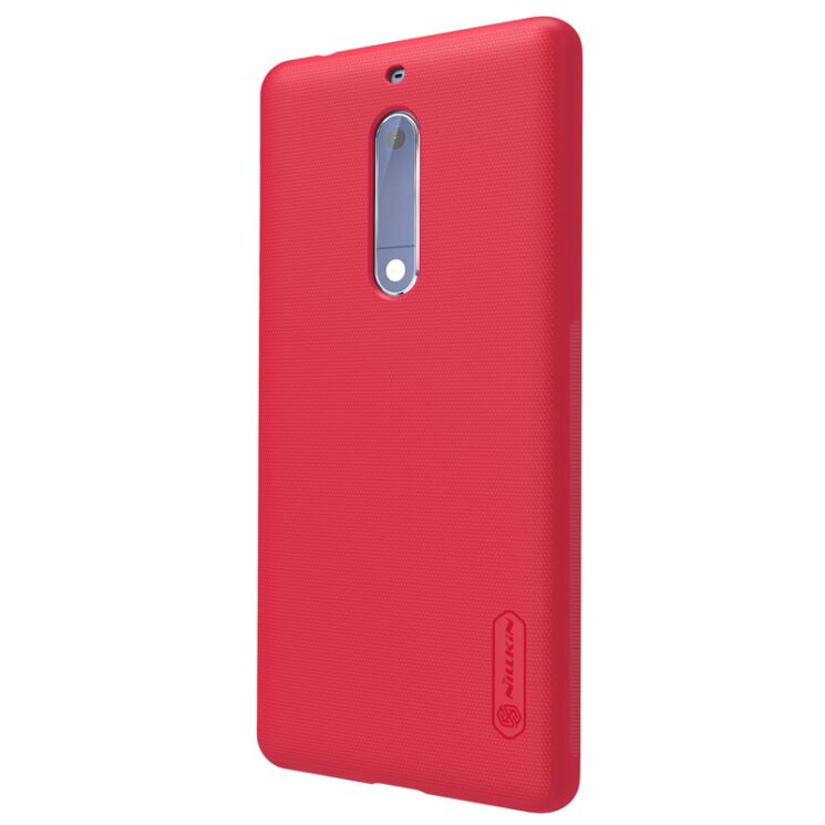 Пластиковый чехол NILLKIN Frosted Shield для Nokia 5 + пленка - Red: фото 4 из 21