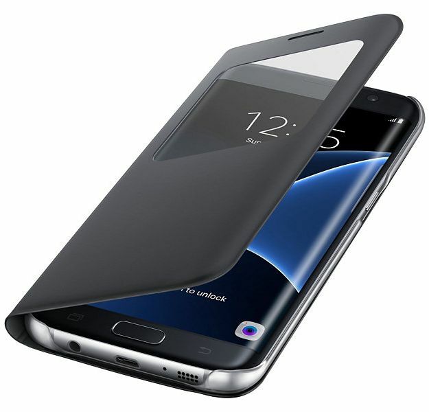 Чехол S View Cover для Samsung Galaxy S7 edge (G935) EF-CG935PBEGRU - Black: фото 4 из 5