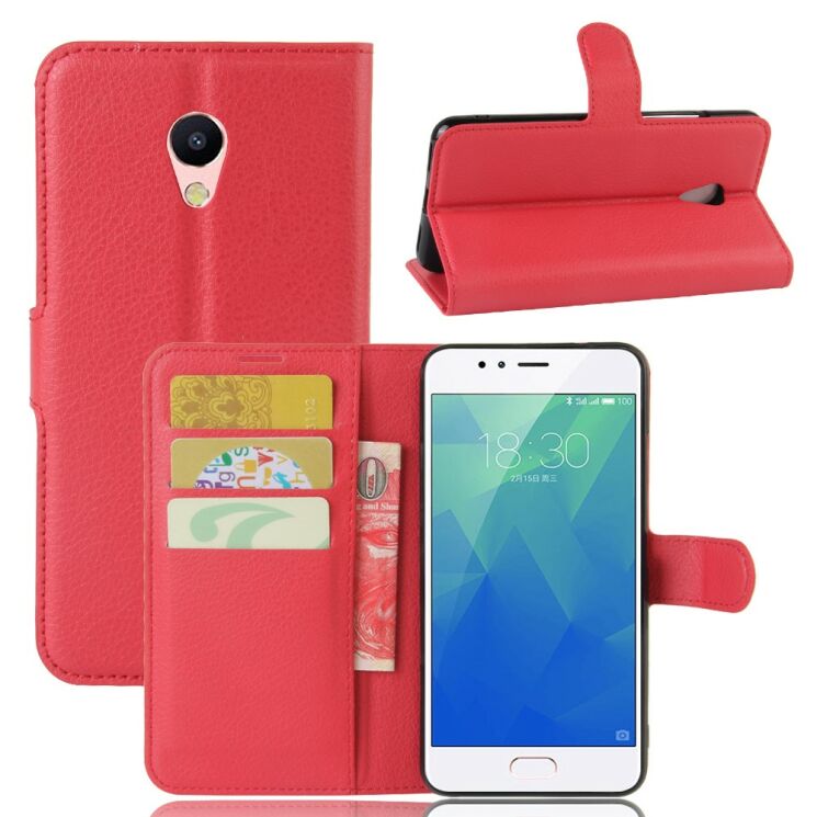 Чохол-книжка Deexe Wallet Style для Meizu M5s - Red: фото 1 з 5