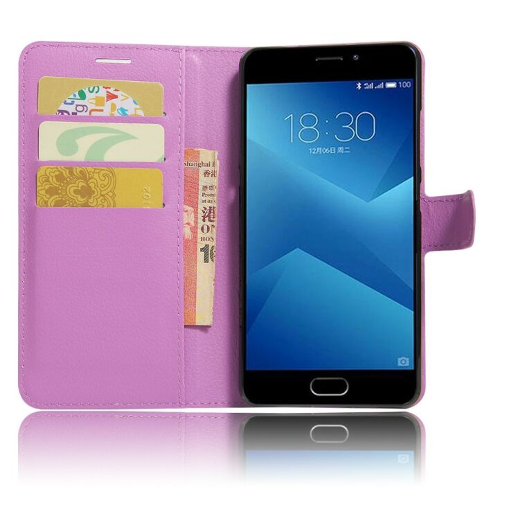 Чохол-книжка Deexe Wallet Style для Meizu M5 Note - Purple: фото 6 з 6