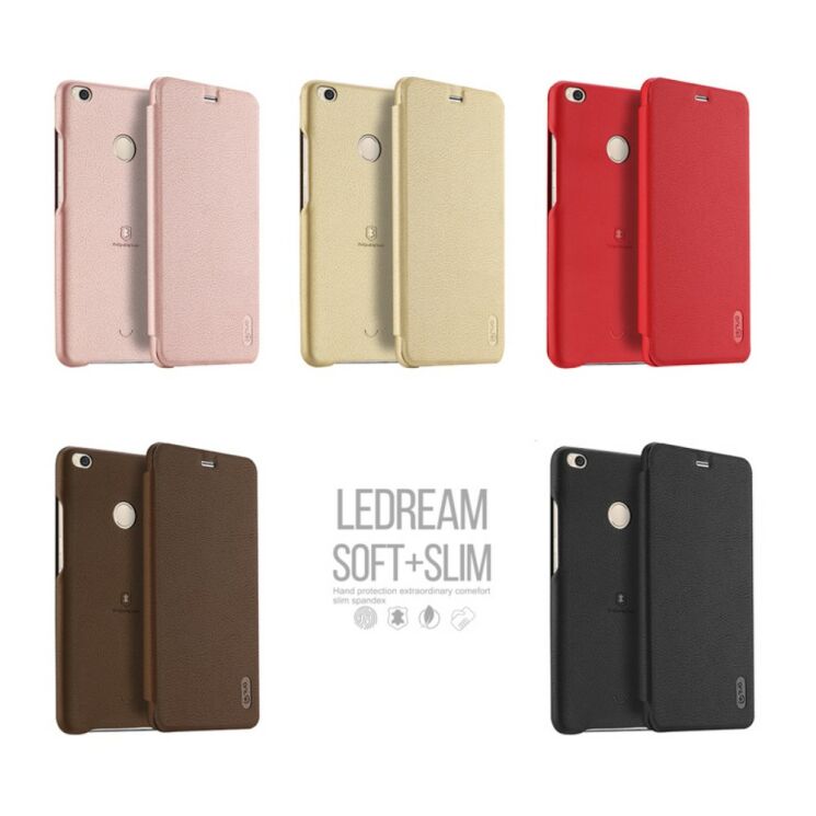 Чехол-книжка LENUO LeDream для Xiaomi Mi Max 2 - Brown: фото 5 из 13