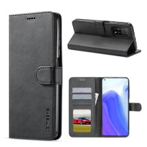 Чехол LC.IMEEKE Wallet Case для Xiaomi Mi 10T / Mi 10T Pro - Black: фото 1 из 18