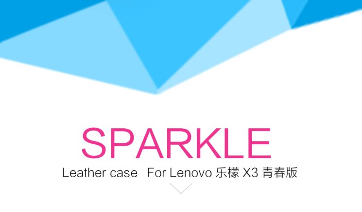 Чехол NILLKIN Sparkle Series для Lenovo X3 Lite - Black: фото 8 из 16