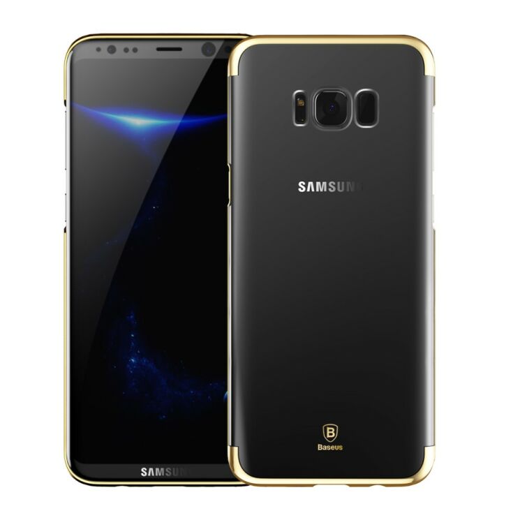 Пластиковый чехол BASEUS Glitter Shell для Samsung Galaxy S8 Plus (G955) - Gold: фото 3 из 21