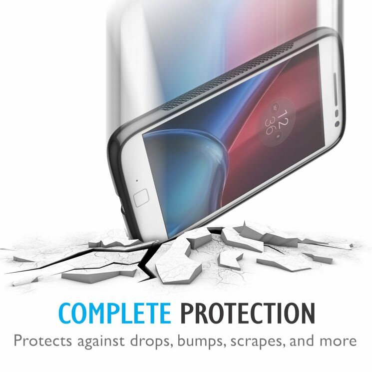 Силиконовый чехол Deexe S Line для Motorola Moto G4/G4 Plus - Blue: фото 2 из 2