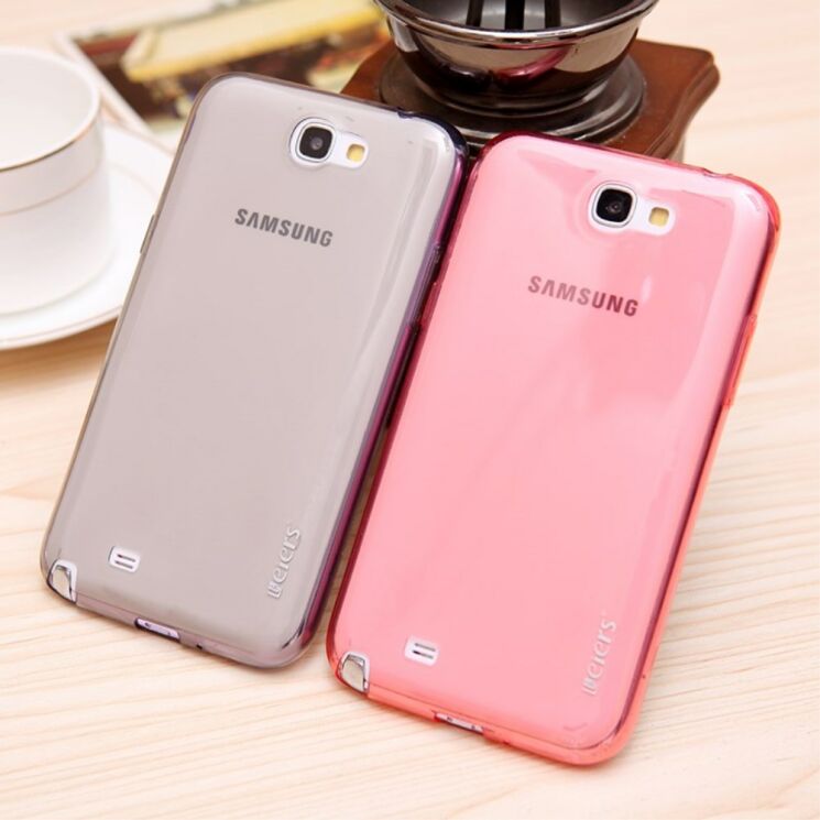 Силиконовая накладка Leiers Ice Series для Samsung Galaxy Note 2 (N7100) - Red: фото 3 из 8