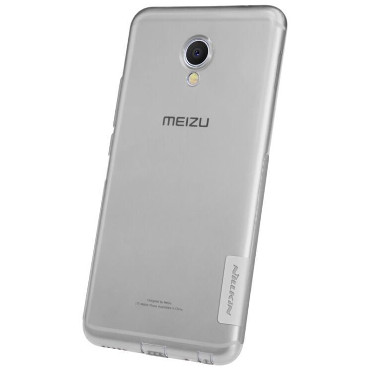 Силиконовый (TPU) чехол NILLKIN Nature для Meizu MX6 - Gray: фото 4 из 14