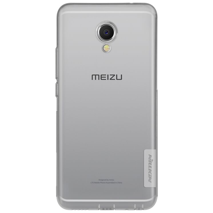 Силиконовый (TPU) чехол NILLKIN Nature для Meizu MX6 - Gray: фото 6 из 14