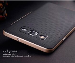 Защитная накладка IPAKY Hybrid для Samsung Galaxy A5 (A500) - Gold: фото 2 из 5