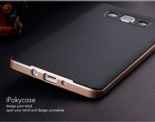 Защитная накладка IPAKY Hybrid для Samsung Galaxy A5 (A500) - Gold: фото 3 из 5