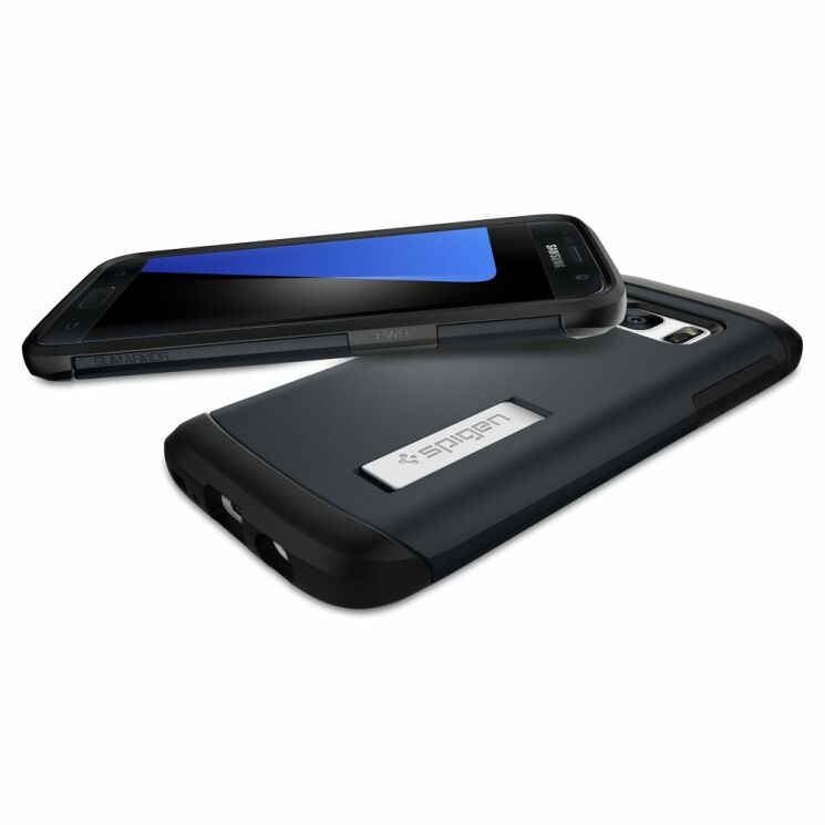 Захисна накладка Spigen SGP Slim Armor для Samsung Galaxy S7 (G930) - Metal Slate: фото 4 з 14