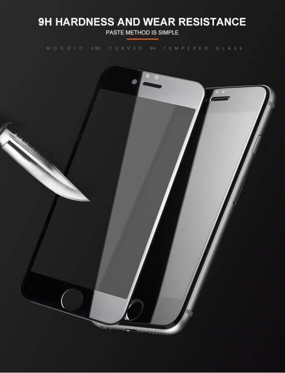 Защитное стекло MOCOLO 3D Silk Print для iPhone 7 Plus / 8 Plus - Black: фото 5 из 10