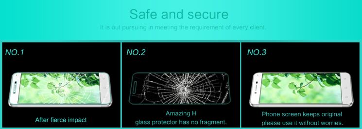 Защитное стекло NILLKIN Amazing H для Lenovo Vibe K5/K5 Plus: фото 10 из 14