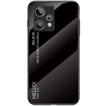 Захисний чохол Deexe Gradient Color для Realme 9 Pro+ / 9 4G - Black: фото 1 з 8