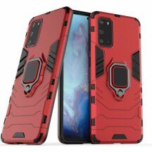 Защитный чехол Deexe Hybrid Case для Samsung Galaxy S20 Plus (G985) - Red: фото 1 из 8
