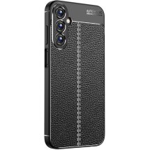 Захисний чохол Deexe Leather Cover для Samsung Galaxy A15 (A155) - Black: фото 1 з 8