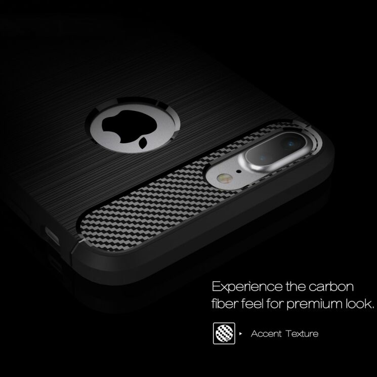 Захисний чохол UniCase Carbon для iPhone 7 Plus - Red: фото 4 з 8