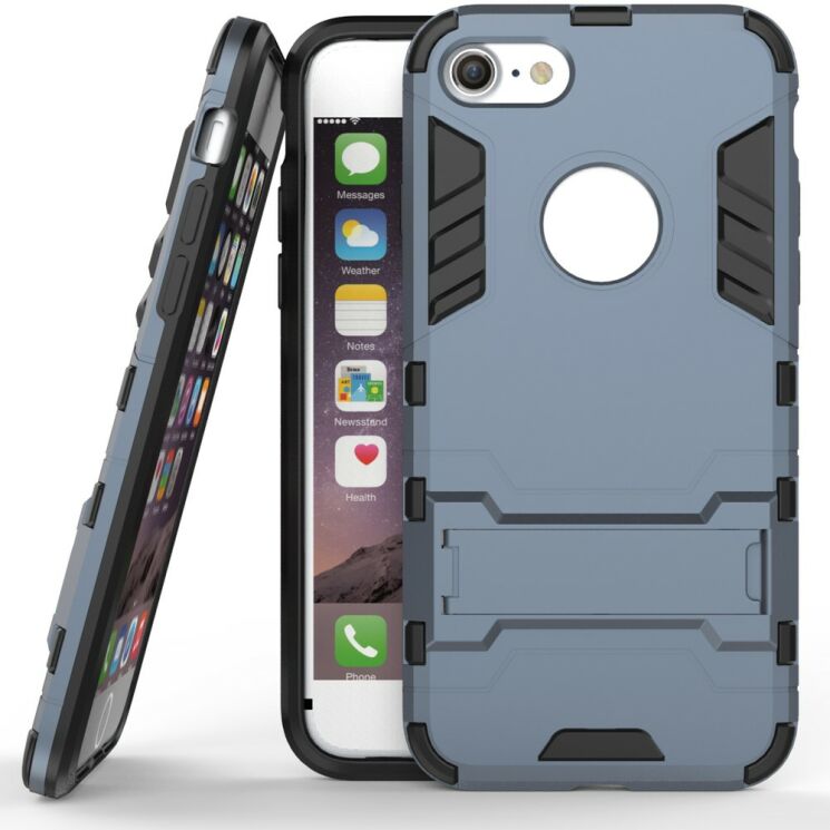 Защитный чехол UniCase Hybrid Cover для iPhone SE 2 / 3 (2020 / 2022) / iPhone 8 / iPhone 7 - Dark Blue: фото 2 из 7