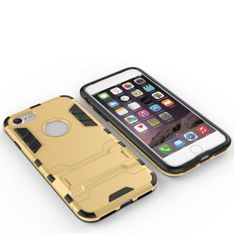 Защитный чехол UniCase Hybrid Cover для iPhone SE 2 / 3 (2020 / 2022) / iPhone 8 / iPhone 7 - Gold: фото 6 из 7