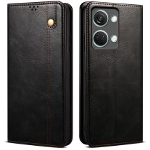 Защитный чехол UniCase Leather Wallet для OnePlus Nord 3 / Ace 2V - Black: фото 1 из 7