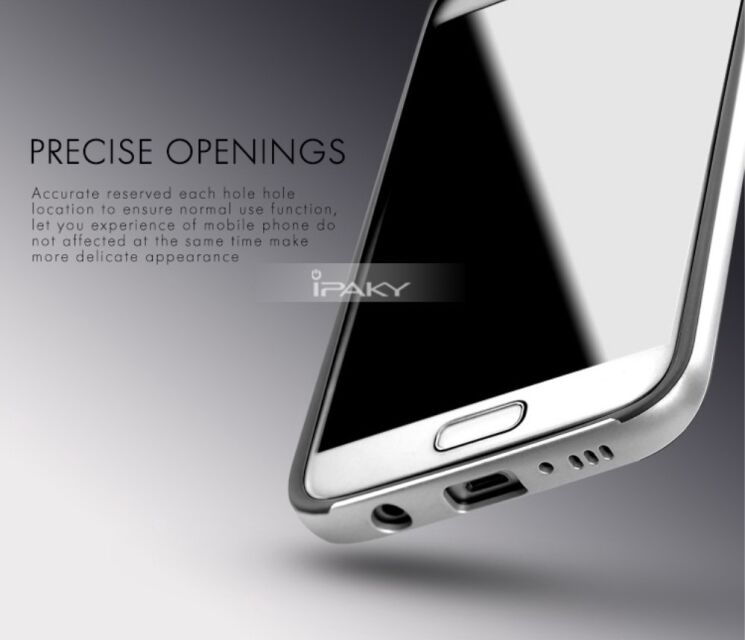 Защитная накладка IPAKY Hybrid Cover для Samsung Galaxy S7 (G930) - Silver: фото 10 из 11