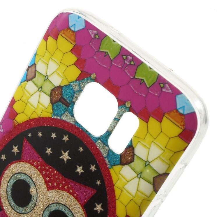 Силиконовая накладка Deexe Life Style для Samsung Galaxy S7 (G930) - Mosaic Owl: фото 3 из 5
