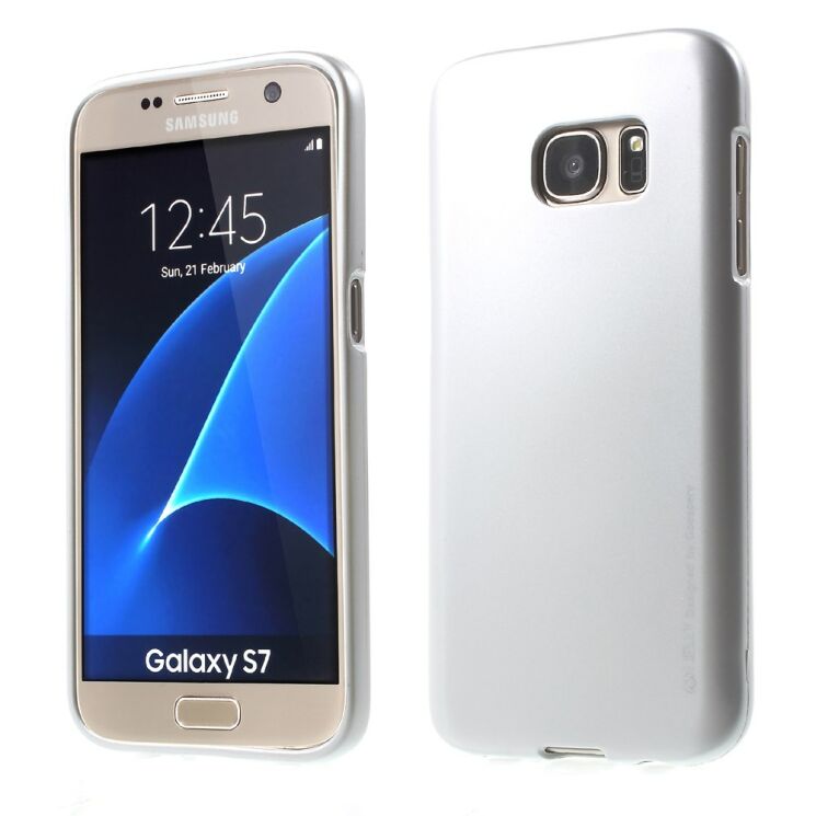 Захисна накладка MERCURY iJelly для Samsung Galaxy S7 (G930) - Silver: фото 1 з 7