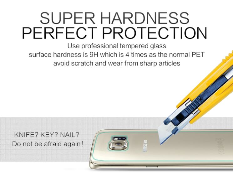 Захисне скло на заднюю панель Nillkin Amazing H+ Back Protector для Samsung Galaxy S6 edge (G925): фото 6 з 13