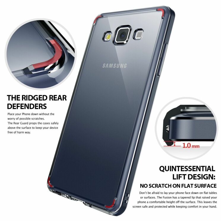 Чохол Ringke Fusion для Samsung Galaxy A3 (A300) - Black: фото 10 з 11