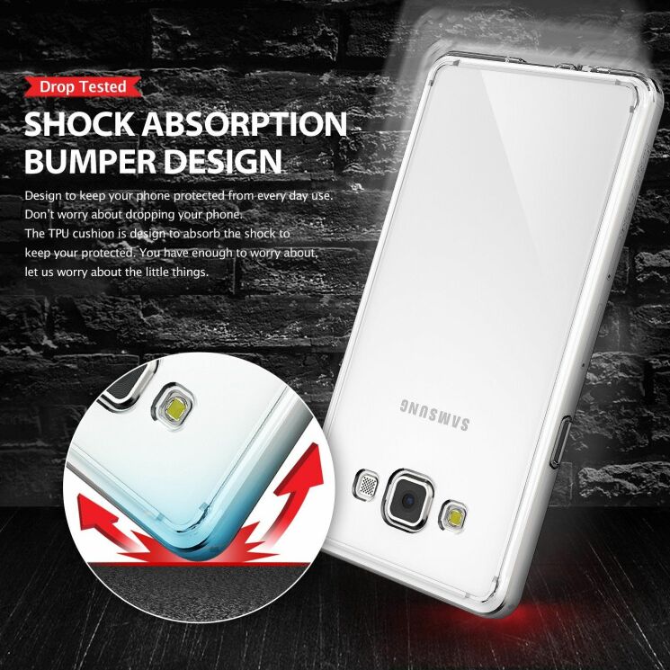 Чохол Ringke Fusion для Samsung Galaxy A3 (A300) - Black: фото 8 з 11
