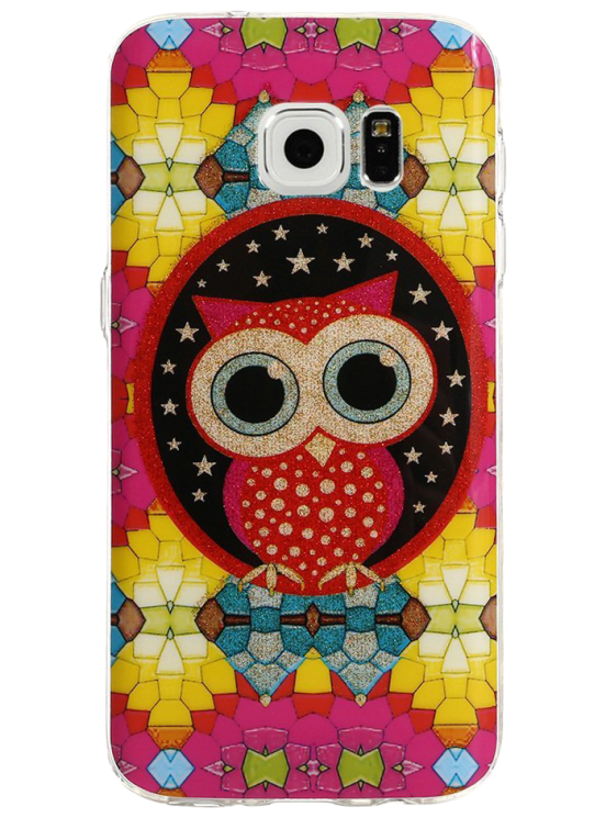 Силиконовая накладка Deexe Life Style для Samsung Galaxy S7 (G930) - Mosaic Owl: фото 1 з 5