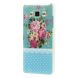 Силиконовая накладка Deexe Pretty Flowers для Samsung Galaxy A5 (A500) - Light Blue (SA4-1633G). Фото 2 из 6