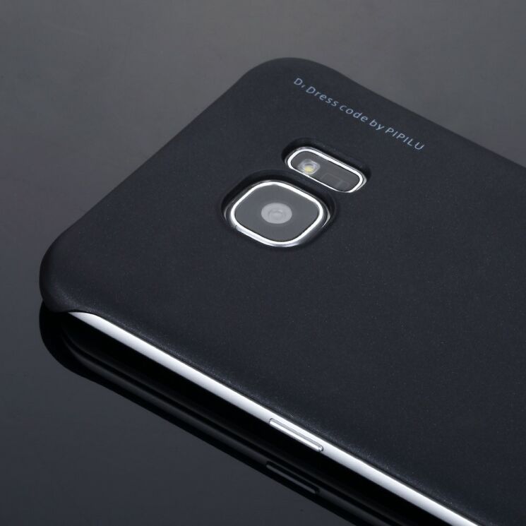 Пластиковий чохол X-LEVEL Slim для Samsung Galaxy S7 edge (G935) - Black: фото 4 з 9