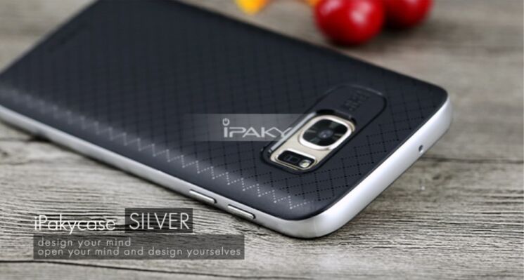 Захисна накладка IPAKY Hybrid Cover для Samsung Galaxy S7 (G930) - Silver: фото 2 з 11