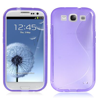 Силиконовая накладка Deexe S Line для Samsung Galaxy S3 (i9300) - Purple: фото 1 з 5