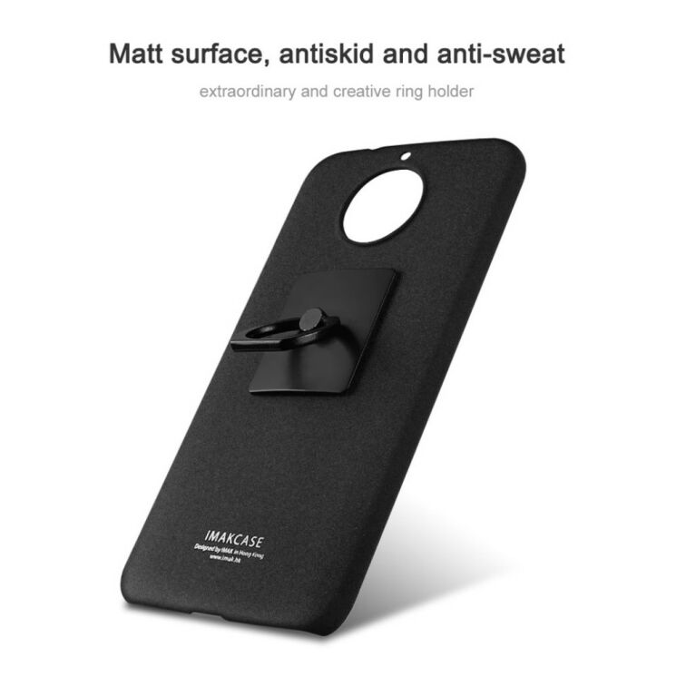 Пластиковый чехол IMAK Cowboy Shell для Motorola Moto G5s + пленка - Black: фото 5 из 11