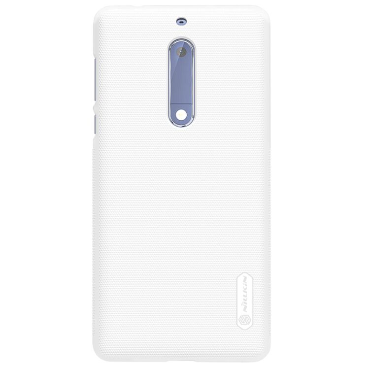 Пластиковий чохол NILLKIN Frosted Shield для Nokia 5 - White: фото 4 з 22