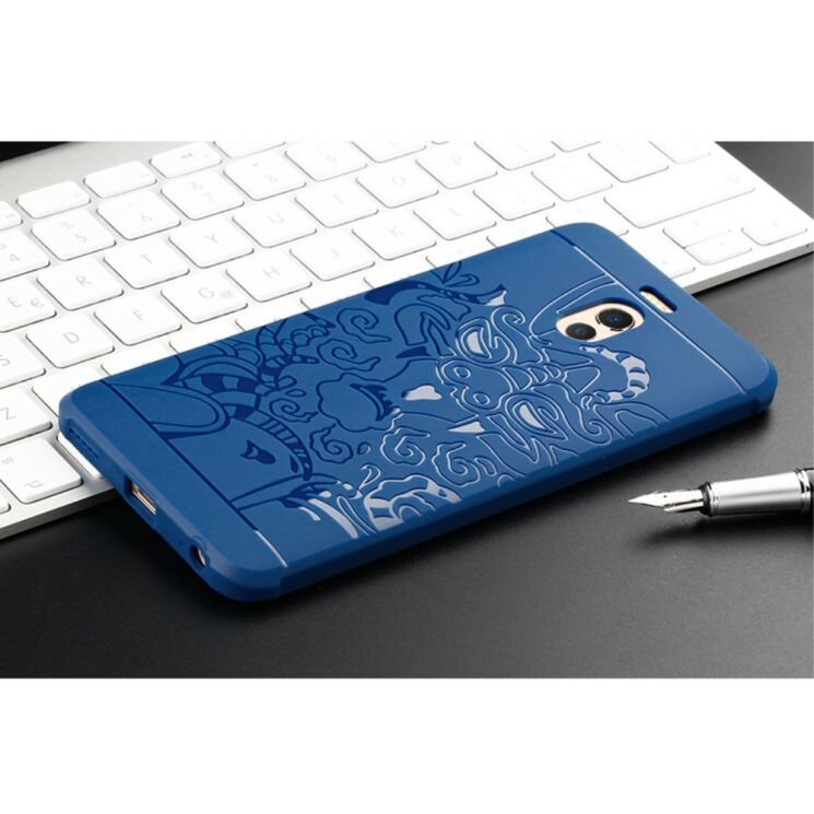 Захисний чохол UniCase Dragon Style для Meizu M6 Note - Dark Blue: фото 3 з 3