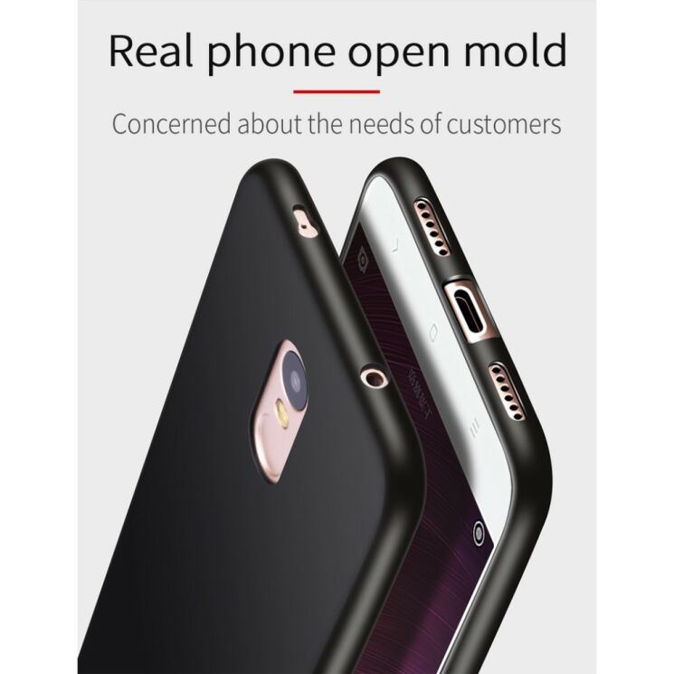 Силіконовий (TPU) чохол X-LEVEL Matte для Xiaomi Redmi Note 4X - Black: фото 8 з 12