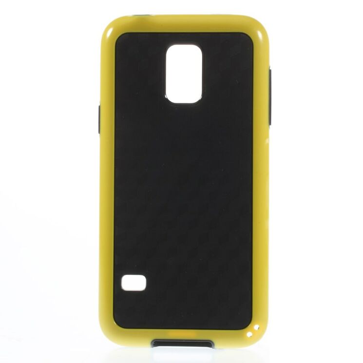 Силиконовая накладка Dexee Cube Pattern для Samsung Galaxy S5 mini (G800) - Yellow: фото 1 з 6