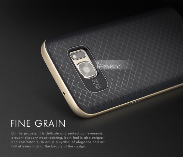 Защитная накладка IPAKY Hybrid Cover для Samsung Galaxy S7 (G930) - Silver: фото 8 из 11
