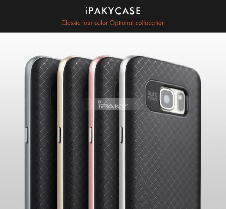 Захисна накладка IPAKY Hybrid Cover для Samsung Galaxy S7 (G930) - Silver: фото 5 з 11