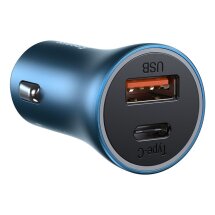 Автомобильное зарядное устройство Baseus Golden Contactor Pro 40W (CCJD-03) - Blue: фото 1 из 21